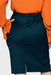 Audrey Blue Marine Plus Size Jacket & Skirt Suit Set by Sara Sabella Italian Women's Fashion