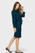 Audrey Blue Marine Jacket & Skirt Suit Set by Sara Sabella Italian Women's Fashion