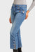 Daniella High Rise Cropped Button Detail Denim Jeans by AnnaCristy Milano Italian Women's Fashion