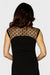 Patterned Sleeveless A-line Lace Shift Dress by Annare Italian Women's Fashion