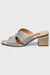 Janice Silver Leather Mule Sandals by Danilo di Lea Italian Women's Shoes