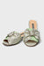 Kaila Green Suede Slide Sandal by Danilo di Lea Italian Women's Shoes