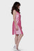 Lia Pink Silk A-Line Shift Dress without the Belt  by Sara Sabella Italian Women's Fashion