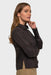 Luna Charcoal Gray Linen Button Up Long Sleeve Shirt by Marise.Eco.Couture Italian Women's Fashion