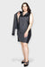 Pantheon Gray Wool Plus Size Dress & Jacket Set by Sara Sabella Italian Women's Clothing