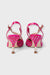 Rosa Fuchsia Polka Dot Suede Pumps by Danilo di Lea Italian Women's Shoes