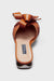 Zoe Orange Leather Bow Sandals by Danilo di Lea Italian Women's Shoes