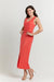 Marisé Eco . Couture DRESSES Isabella Red Tie Waist Maxi Dress