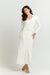 Marisé Eco . Couture DRESSES Mara Ivory Belted Bamboo Maxi Dress