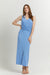 Marisé Eco . Couture DRESSES Isabella Blue Tie Waist Maxi Dress