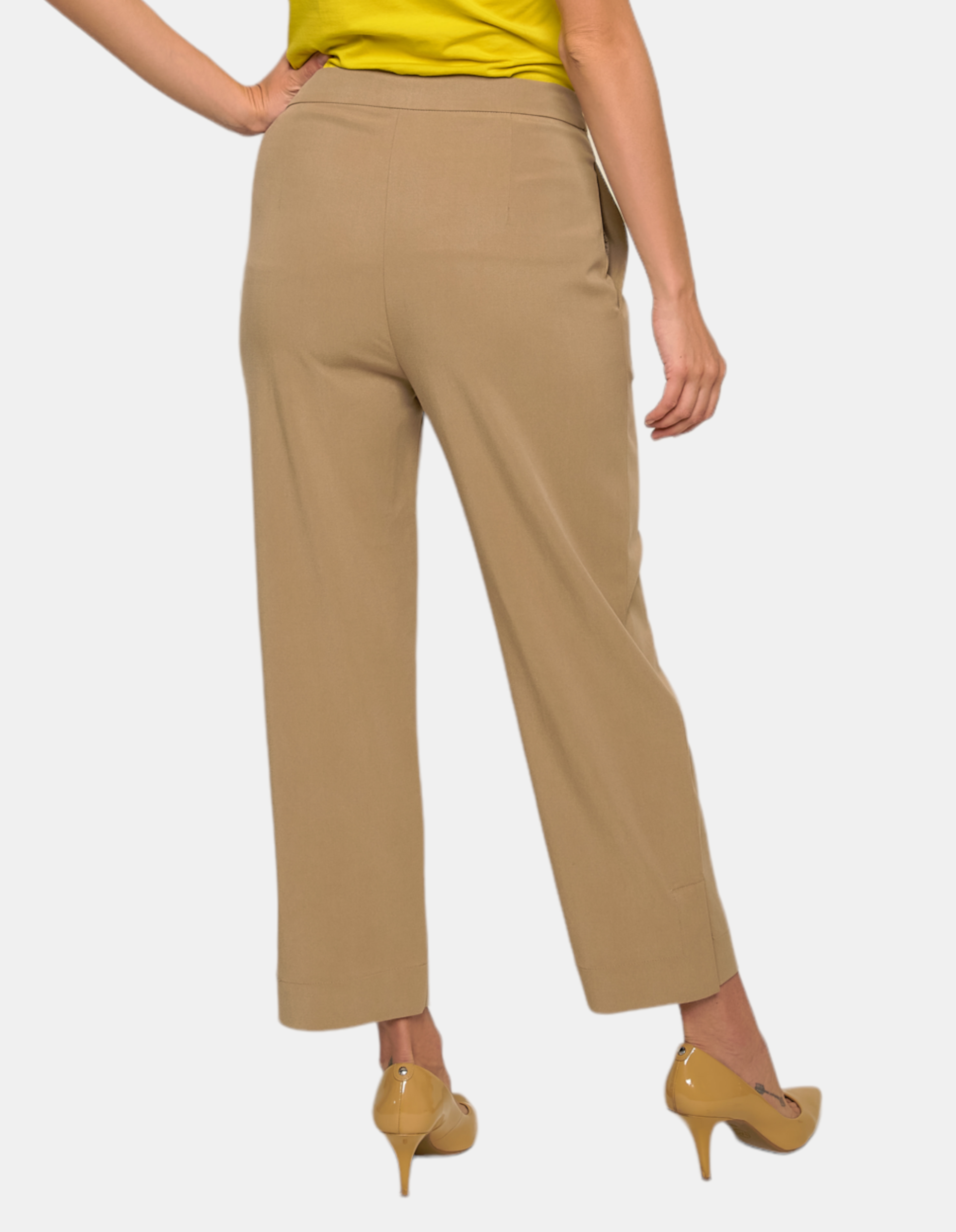 Marisé Eco . Couture PANTS Andrea Pleated High Rise Cropped Pants- Italian Women clothing