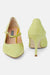 Danilo di Lea by Roselina SHOES Mary Jane Green Suede Pointed Heels