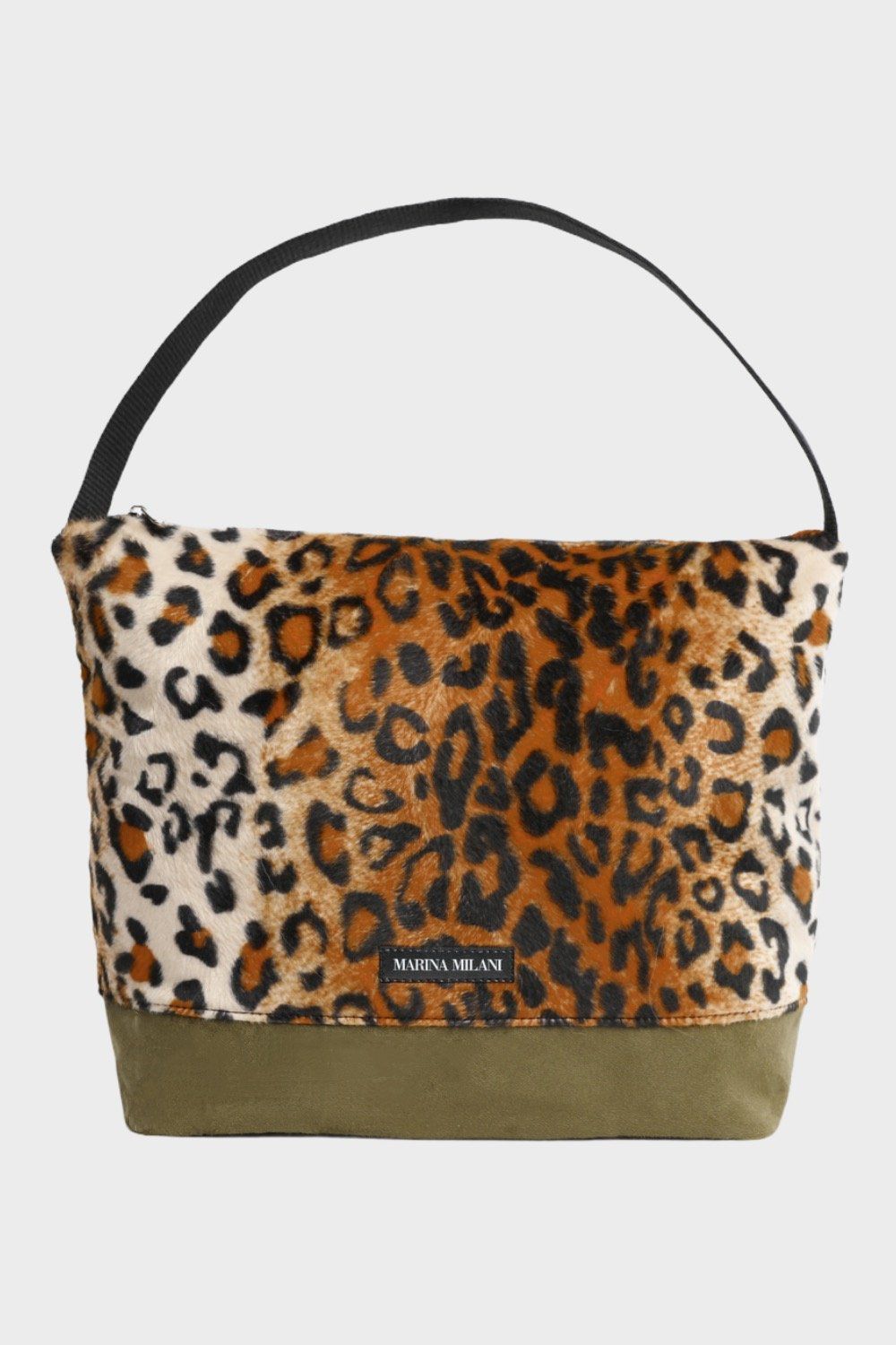 Camilla Vegan Leopard Printed Shoulder Bag| Italian Fashion Bags
