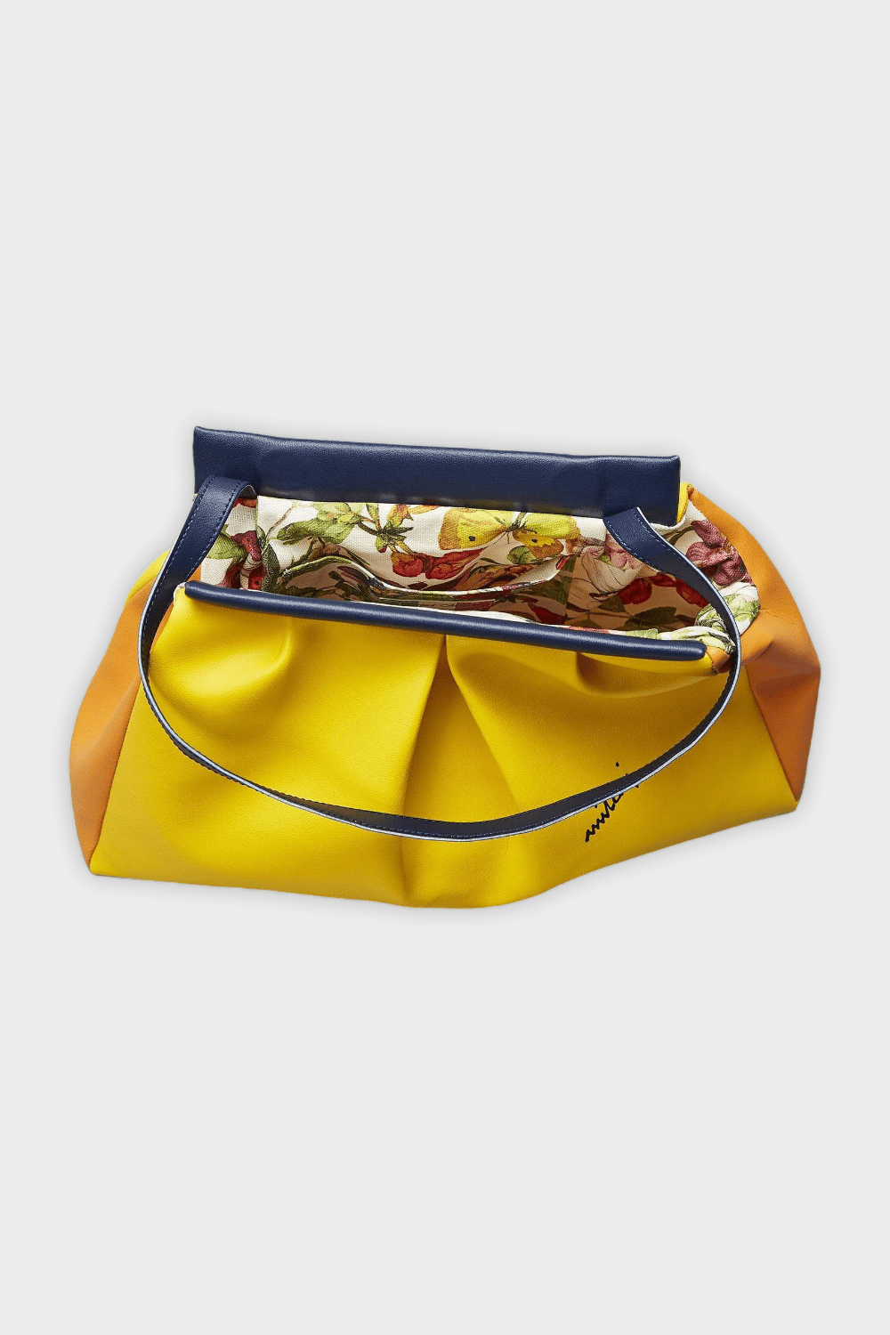 Marina Milani BAGS Yellow Agata Multicolor Vegan Leather Shoulder Bag