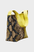 Marina Milani BAGS Yellow Elisa Yellow And Python Print Vegan Leather Tote Bag