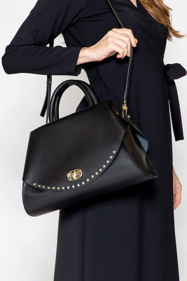 Olivia Pope Accessory BAGS Capri Studded Flap Leather Multi-function Medium Bag