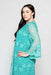 Sara Sabella DRESSES Elena Plus-Size Aqua Lace Bell Sleeve Dress