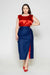 Sara Sabella Ravenna Red Satin Scoop Neck Tank Top Plus Size- Made in Italy Women's Clothing